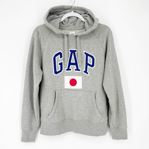 GAP Japan Flag Hoodie Sweatshirt Japanese Flag Small - Picture 1 of 6